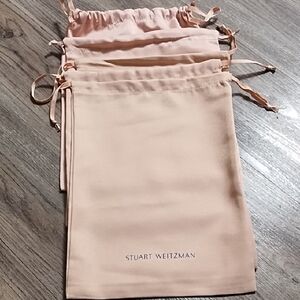 (5) Stuart Weitzman Blush Pink Shoe Bags